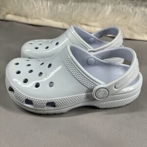 Crocs Classic High Shine Clogs Kids size 12 Color Dreamscape Light Blue Unisex